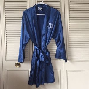 Silky robe